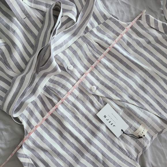 OffOn Clothing Linen Tie Belt Dress M - Picture 8 of 9